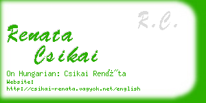 renata csikai business card